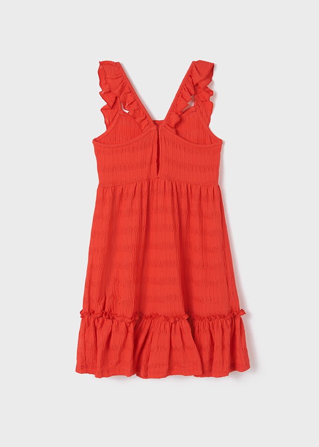 Abito estico strutturato ragazza Mayoral rosso - ErreGiModaBimbo