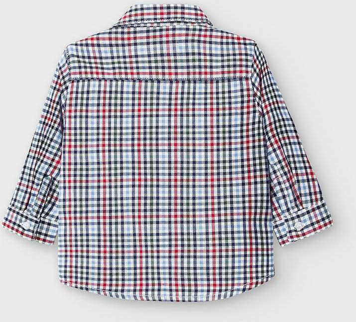Camicia manica lunga neonato Mayoral fantasia quadri - ErreGiModaBimbo