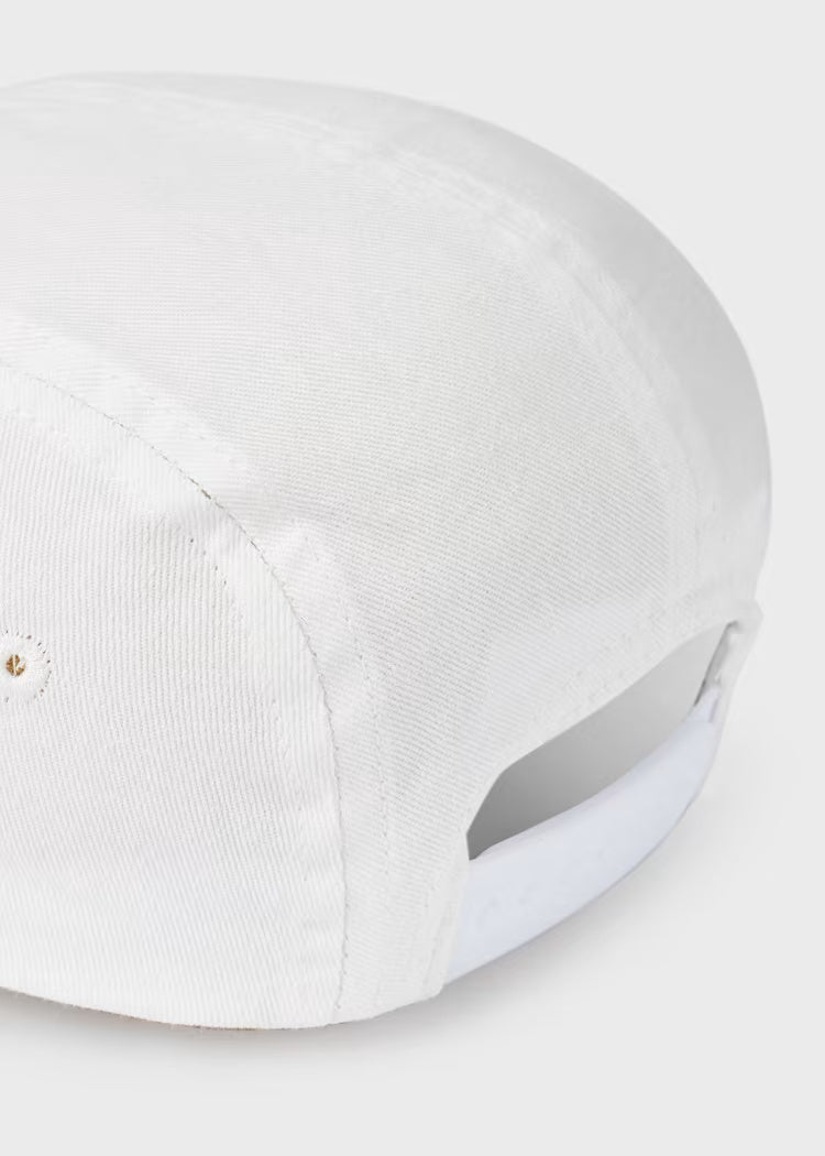 Cappello skater ricamato bianco cotone bambino Mayoral - ErreGiModaBimbo