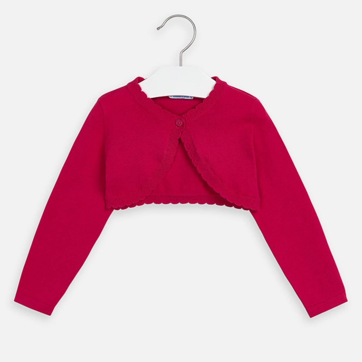 Cardigan bambina Mayoral basico Fragola - ErreGiModaBimbo