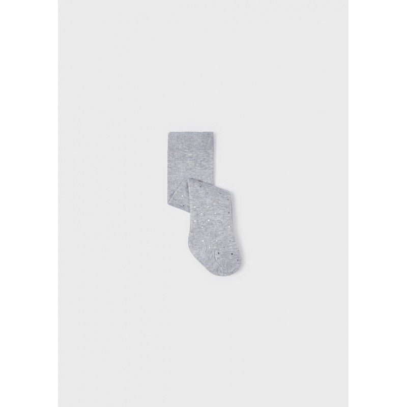 Collant calzamaglia grigia neonata Mayoral Newborn pois silver - ErreGiModaBimbo