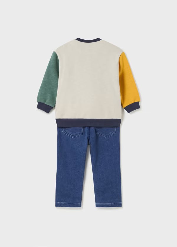 Completo 2 pezzi neonato Mayoral caldo cotone "DRAGO SMILE" - ErreGiModaBimbo