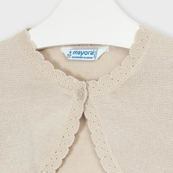 Copri spalle cardigan bambina Mayoral Beige - ErreGiModaBimbo