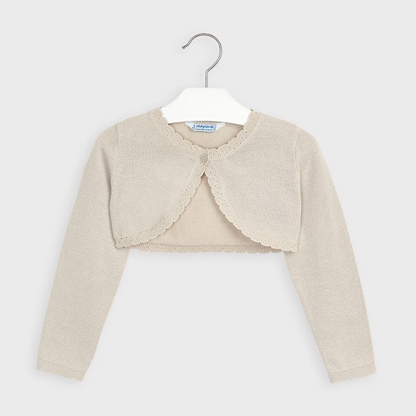 Copri spalle cardigan bambina Mayoral Beige - ErreGiModaBimbo