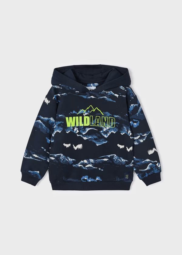 Felpa Pullover blu bambino Mayoral "WILDLAND" - ErreGiModaBimbo