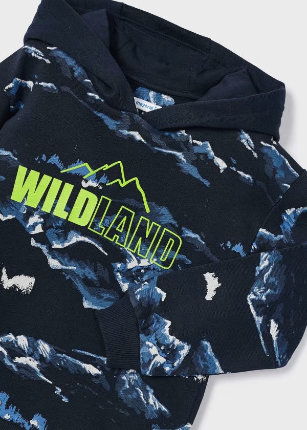 Felpa Pullover blu bambino Mayoral "WILDLAND" - ErreGiModaBimbo
