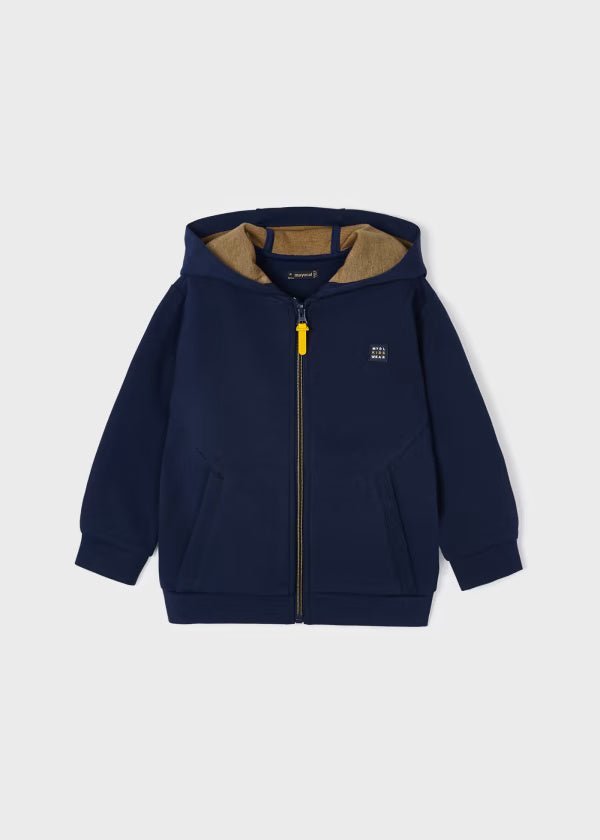 Felpa zip con cappuccio bambino Mayoral blu - ErreGiModaBimbo