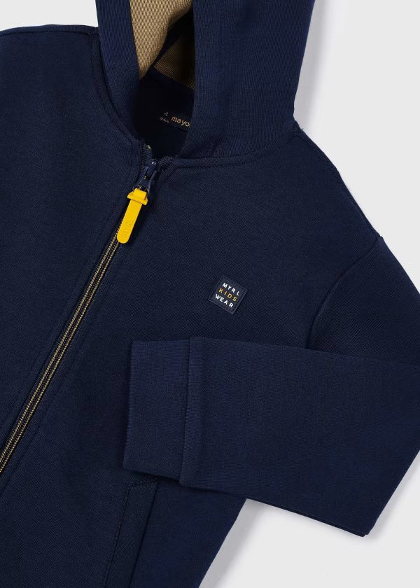 Felpa zip con cappuccio bambino Mayoral blu - ErreGiModaBimbo