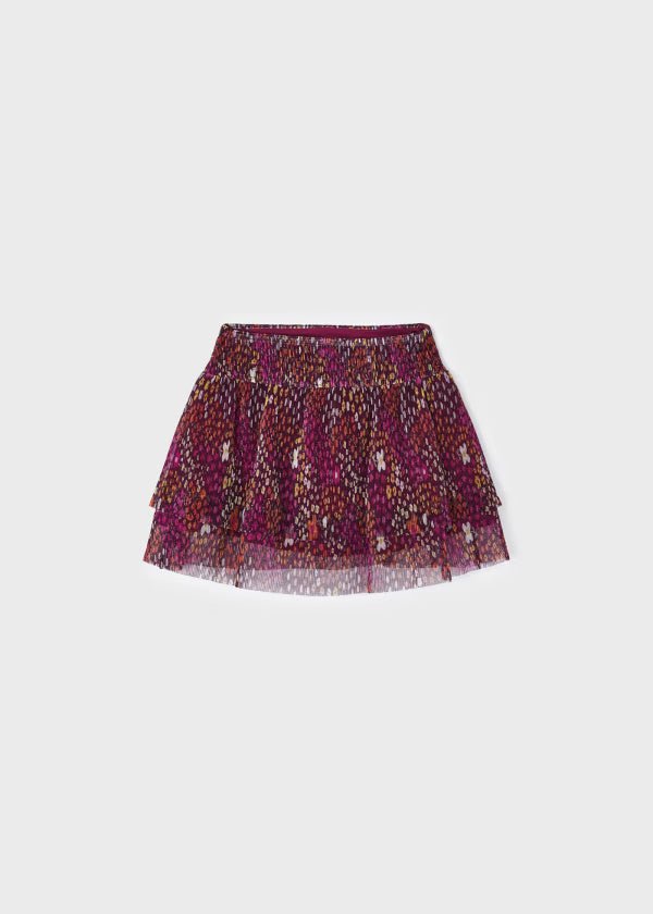 Gonna plissettata stampata tulle bambina Mayoral - ErreGiModaBimbo