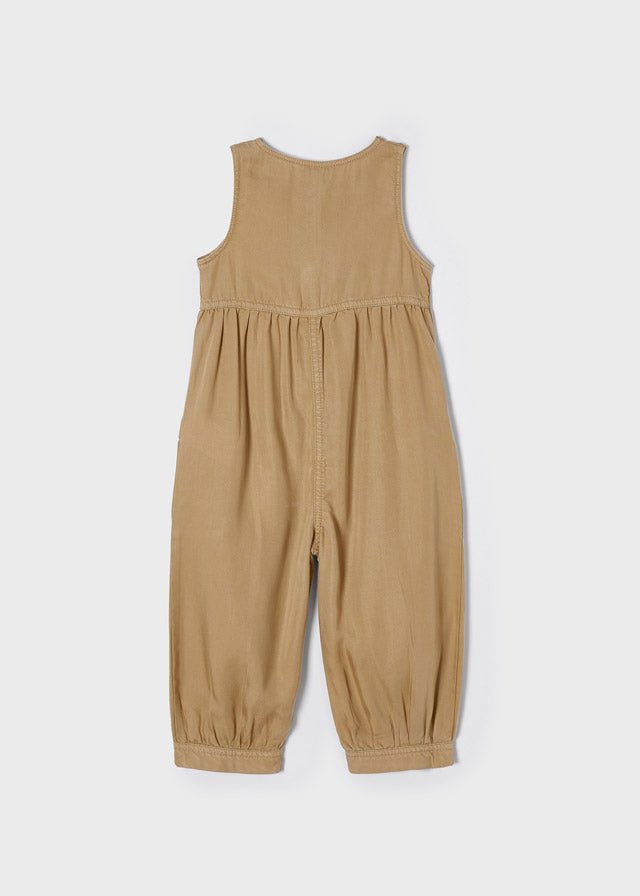 Jumpsuite lunga bambina camel Mayoral ECOFRIENDS Lyocell Tencel™ - ErreGiModaBimbo