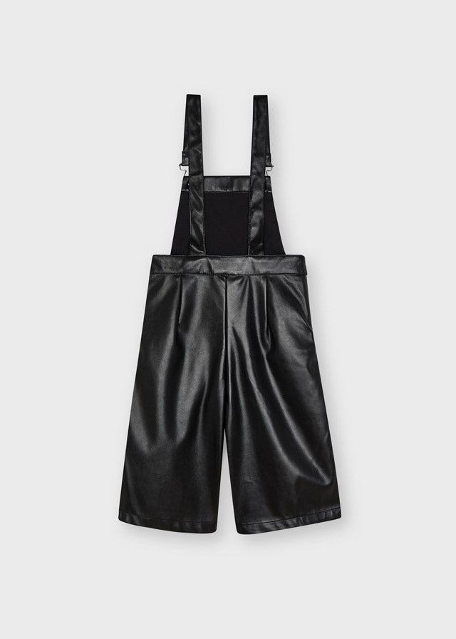 Salopette lunga siminpelle nero bambina Mayoral - ErreGiModaBimbo