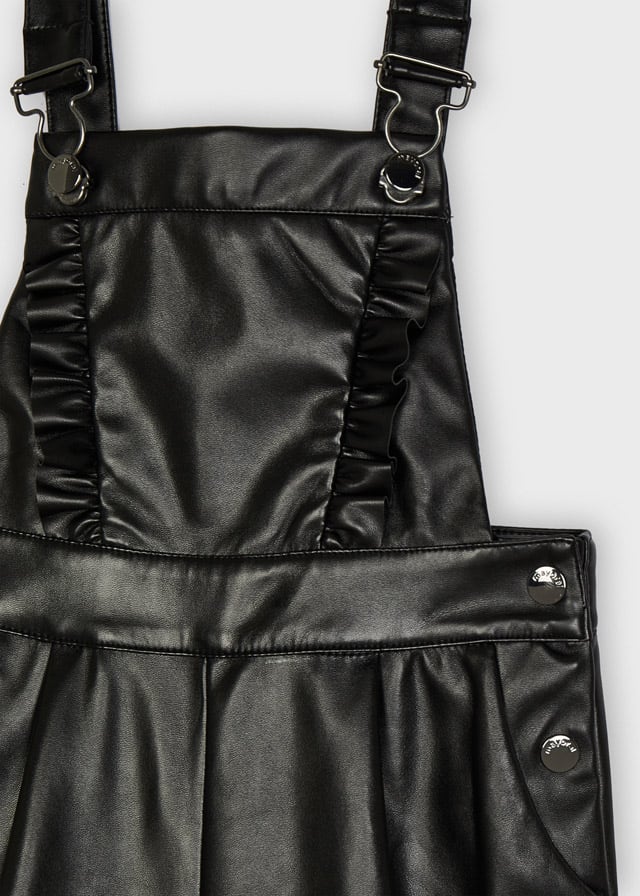 Salopette lunga siminpelle nero bambina Mayoral - ErreGiModaBimbo