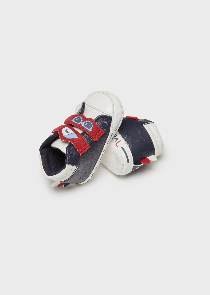 Scarpette neonato Mayoral Newborn blu e rosse - ErreGiModaBimbo