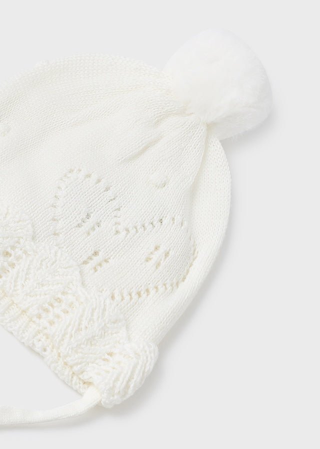 Set 3 pezzi panna cappello sciarpa e manopole neonata Mayoral - ErreGiModaBimbo