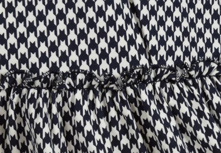 Vestito manica lunga bambina Mayoral fantasia blu marino - ErreGiModaBimbo