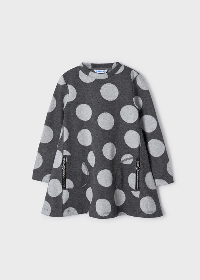 Vestito pois bambina Mayoral grigio - ErreGiModaBimbo