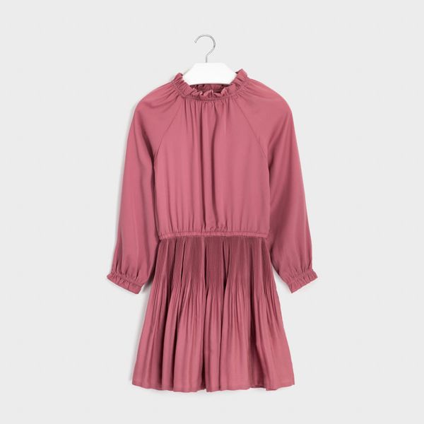 Abito ragazza Mayoral con volant tinta unita Rosa - ErreGiModaBimbo