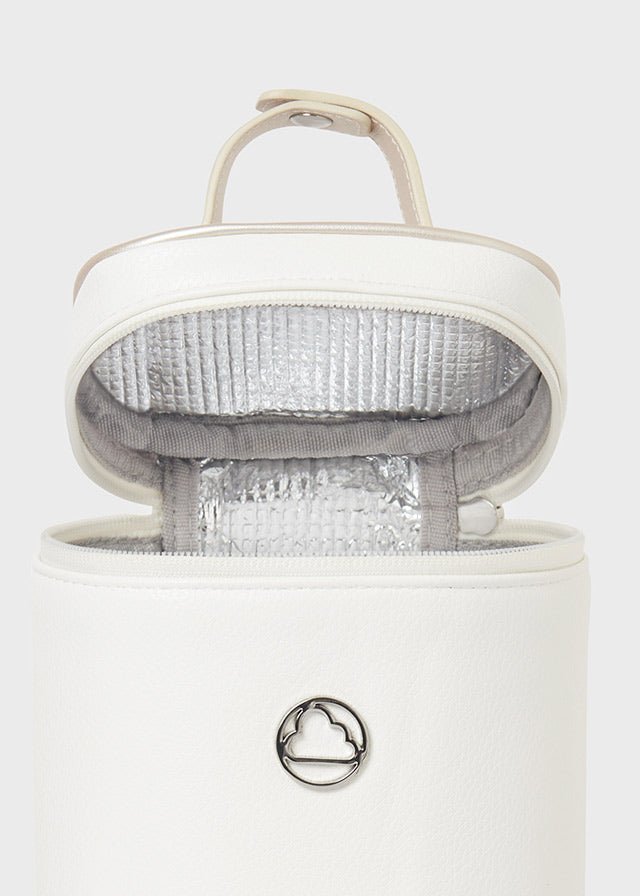Borsa termica cilindrica Mayoral in ecopelle bianca - ErreGiModaBimbo