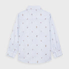 Camicia bambino Mayoral fantasia azzurra fantasie Montagna - ErreGiModaBimbo