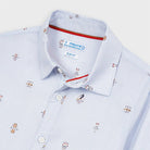 Camicia bambino Mayoral fantasia azzurra fantasie Montagna - ErreGiModaBimbo