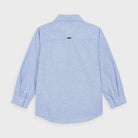Camicia manica lunga bambino Mayoral azzurra fantasia regolare - ErreGiModaBimbo