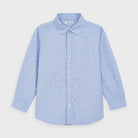 Camicia manica lunga bambino Mayoral azzurra fantasia regolare - ErreGiModaBimbo