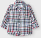 Camicia manica lunga neonato Mayoral fantasia quadri - ErreGiModaBimbo