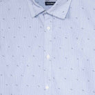 Camicia ragazzo Mayoral azzurra fantasia rigata puntini - ErreGiModaBimbo