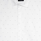 Camicia ragazzo Mayoral bianco fantasia rigata puntini - ErreGiModaBimbo