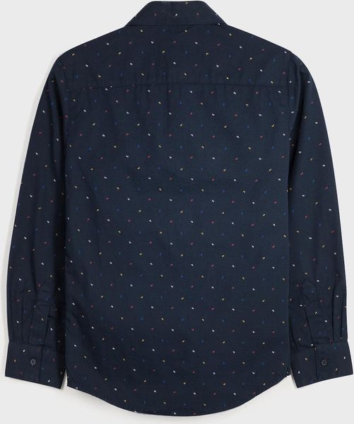 Camicia ragazzo Mayoral blu fantasia geometrica - ErreGiModaBimbo