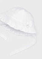 Cappello lyocell supersoft doppio strato neonata Mayoral bianco - ErreGiModaBimbo
