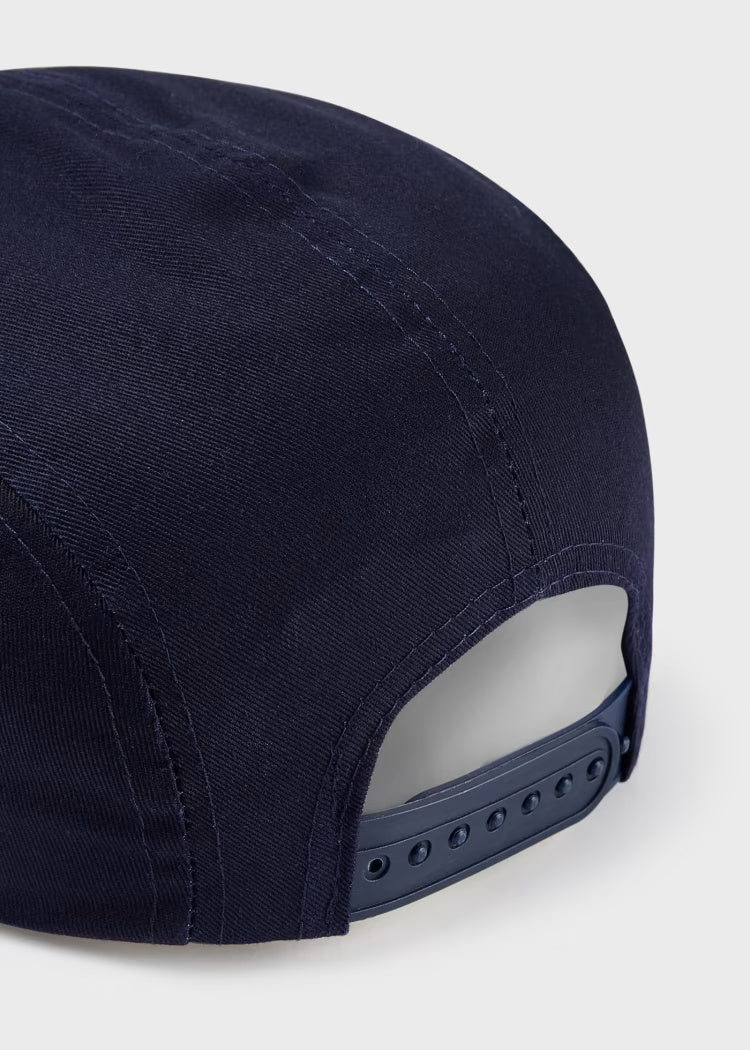 Cappello skater ricamato blu cotone bambino Mayoral - ErreGiModaBimbo