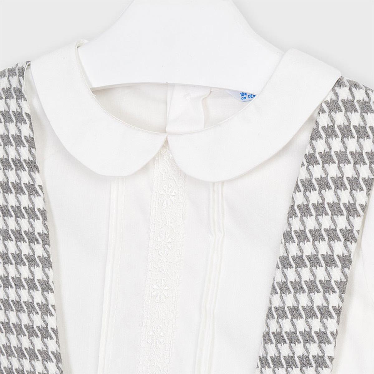 Completo 2 pezzi gonna bambina Mayoral microfantasia grigia - ErreGiModaBimbo