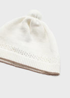 Completo 3 pezzi filo cotone neonato Mayoral Newborn panna - ErreGiModaBimbo