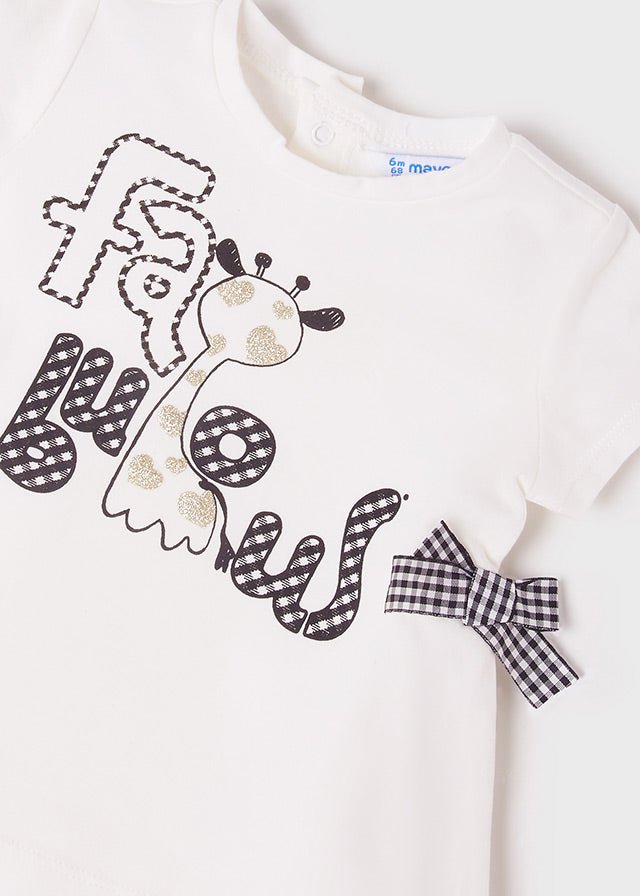 Completo 3 pezzi neonata Mayoral leggigns stampati - ErreGiModaBimbo