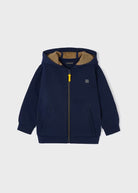 Felpa zip con cappuccio bambino Mayoral blu - ErreGiModaBimbo