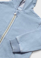 Felpa zip con cappuccio neonato Mayoral azzurra - ErreGiModaBimbo