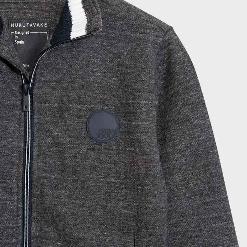 Felpa zip maniche lunghe ragazzo Mayoral grigia - ErreGiModaBimbo