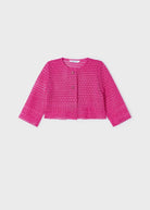 Giacca cardigan guipur bambina Mayoral Fucsia - ErreGiModaBimbo