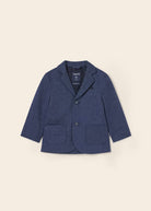 Giacca modello americana in lino neonato Mayoral blu - ErreGiModaBimbo