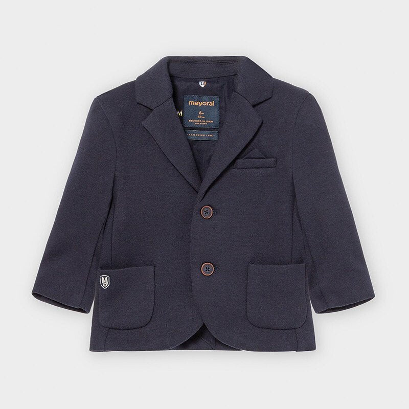 Giacca neonato Mayoral scollo a V colore blu marino - ErreGiModaBimbo