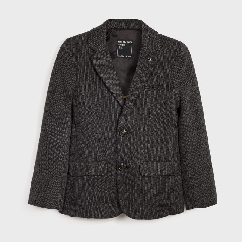 Giacca ragazzo Mayoral elegante tramata grigia - ErreGiModaBimbo