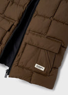 Gilet imbottito a quadri bambino Mayoral marrone - ErreGiModaBimbo