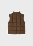 Gilet imbottito a quadri bambino Mayoral marrone - ErreGiModaBimbo