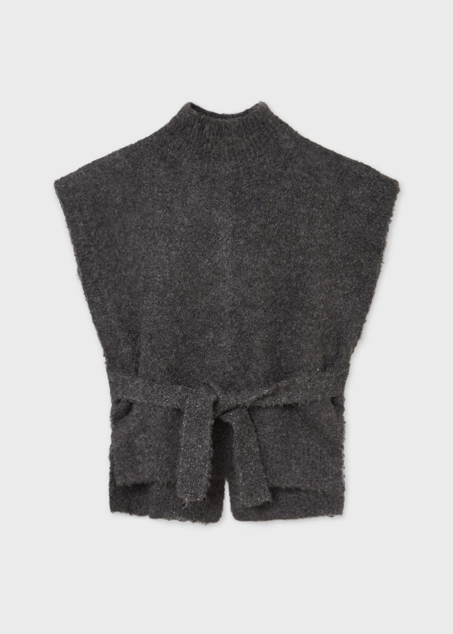 Gilet maglia grigio melange bambina Mayoral - ErreGiModaBimbo