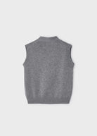 Gilet smanicato in tricot bambino Mayoral grigio - ErreGiModaBimbo