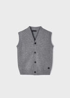 Gilet smanicato in tricot bambino Mayoral grigio - ErreGiModaBimbo
