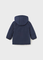 Giubbino parka neonato Mayoral cappuccio rimovibile blu - ErreGiModaBimbo