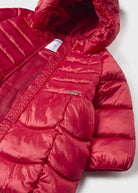 Giubbotto lungo con cappuccio neonata Mayoral rosso - ErreGiModaBimbo