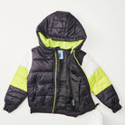 Giubbotto neonato Ativo invernale tricolor con bussola nero - ErreGiModaBimbo